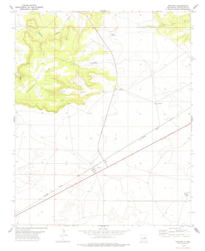 United States Geological Survey Pastura, NM (1978, 24000-Scale) digital map