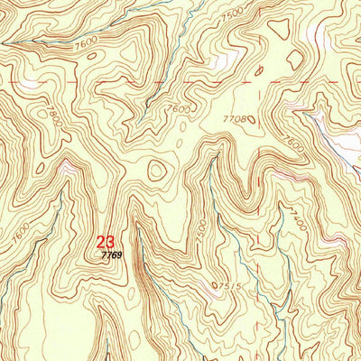 United States Geological Survey Pasture Canyon, NM (1995, 24000-Scale) digital map