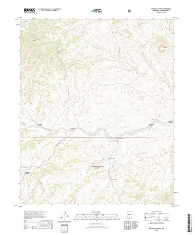 United States Geological Survey Pasture Canyon, NM (2020, 24000-Scale) digital map