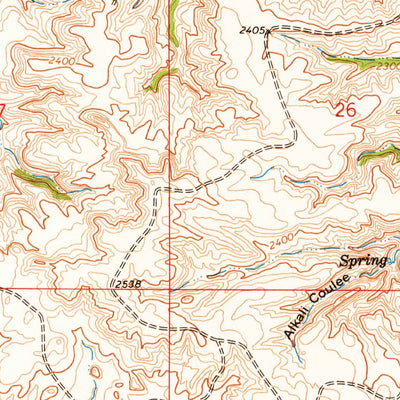 United States Geological Survey Pasture Creek, MT (1973, 24000-Scale) digital map