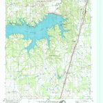 United States Geological Survey Pat Mayse Lake East, TX (1980, 24000-Scale) digital map