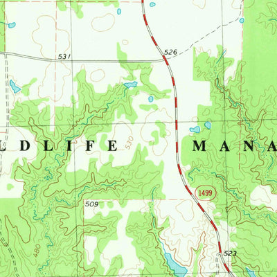 United States Geological Survey Pat Mayse Lake West, TX (1980, 24000-Scale) digital map