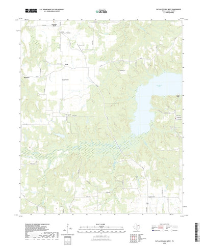 United States Geological Survey Pat Mayse Lake West, TX (2022, 24000-Scale) digital map