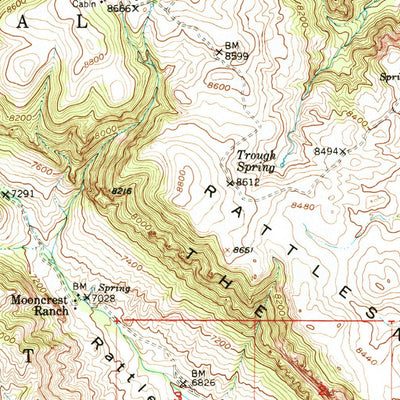 United States Geological Survey Pat Ohara Mountain, WY (1949, 62500-Scale) digital map
