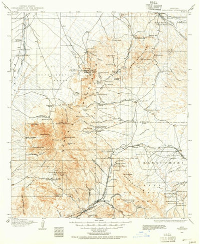 United States Geological Survey Patagonia, AZ (1904, 125000-Scale) digital map