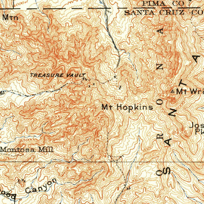 United States Geological Survey Patagonia, AZ (1904, 125000-Scale) digital map
