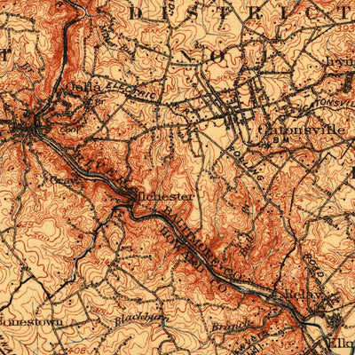 United States Geological Survey Patapsco, MD (1908, 125000-Scale) digital map