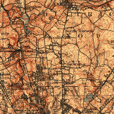 United States Geological Survey Patapsco, MD (1908, 125000-Scale) digital map