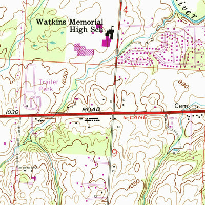 United States Geological Survey Pataskala, OH (1992, 24000-Scale) digital map