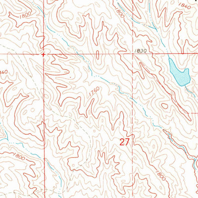 United States Geological Survey Patch Skin Buttes, SD (1970, 24000-Scale) digital map