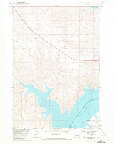 United States Geological Survey Patch Skin Buttes SW, SD (1969, 24000-Scale) digital map