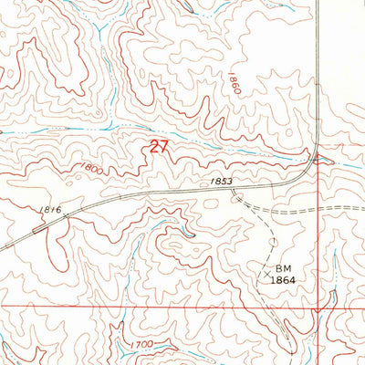United States Geological Survey Patch Skin Buttes SW, SD (1969, 24000-Scale) digital map