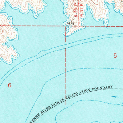 United States Geological Survey Patch Skin Buttes SW, SD (1969, 24000-Scale) digital map