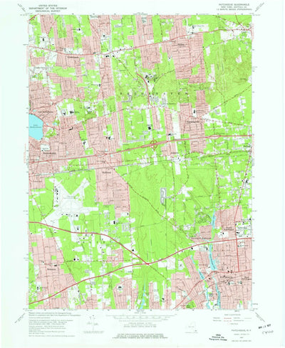 United States Geological Survey Patchogue, NY (1967, 24000-Scale) digital map