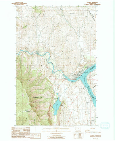 United States Geological Survey Pateros, WA (1989, 24000-Scale) digital map