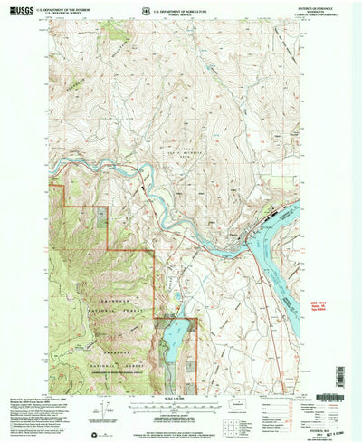 United States Geological Survey Pateros, WA (2001, 24000-Scale) digital map