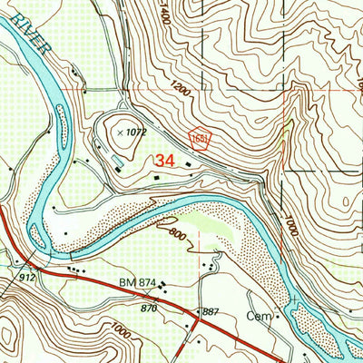 United States Geological Survey Pateros, WA (2001, 24000-Scale) digital map