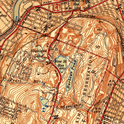 United States Geological Survey Paterson, NJ (1938, 31680-Scale) digital map