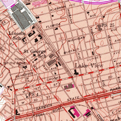 United States Geological Survey Paterson, NJ (1955, 24000-Scale) digital map