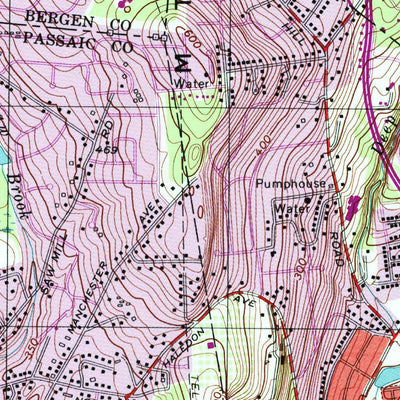 United States Geological Survey Paterson, NJ (1995, 24000-Scale) digital map