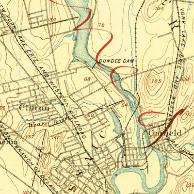 United States Geological Survey Paterson, NJ-NY (1888, 62500-Scale) digital map