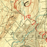 United States Geological Survey Paterson, NJ-NY (1888, 62500-Scale) digital map