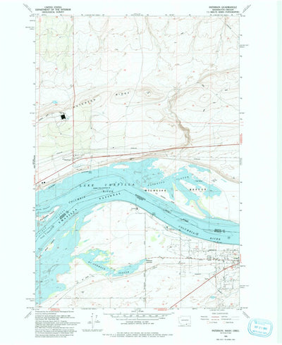 United States Geological Survey Paterson, WA-OR (1993, 24000-Scale) digital map