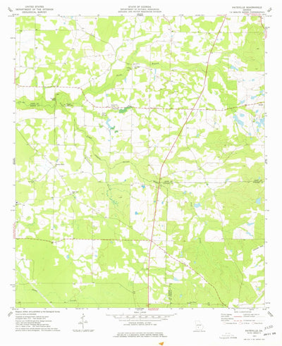 United States Geological Survey Pateville, GA (1977, 24000-Scale) digital map