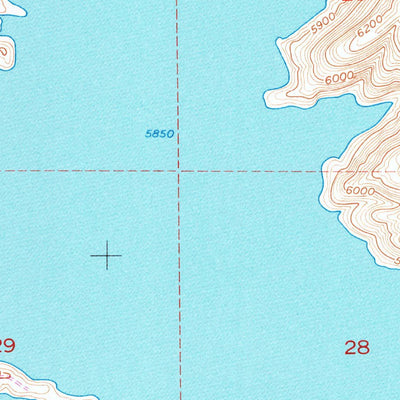 United States Geological Survey Pathfinder Reservoir NW, WY (1951, 24000-Scale) digital map