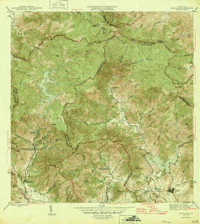 United States Geological Survey Patillas, PR (1946, 30000-Scale) digital map