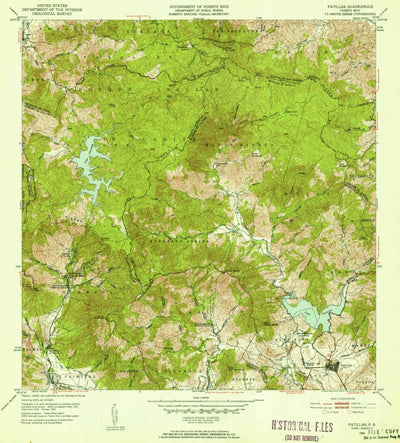 United States Geological Survey Patillas, PR (1952, 30000-Scale) digital map
