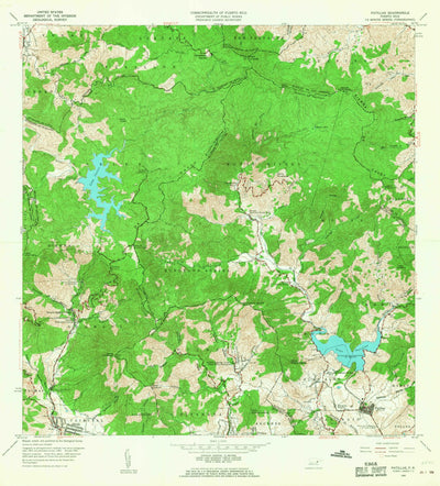 United States Geological Survey Patillas, PR (1960, 20000-Scale) digital map