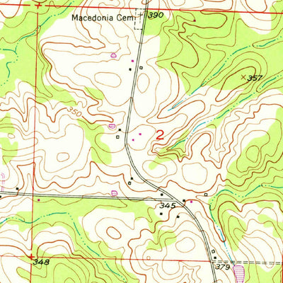 United States Geological Survey Patmos, AR (1951, 24000-Scale) digital map