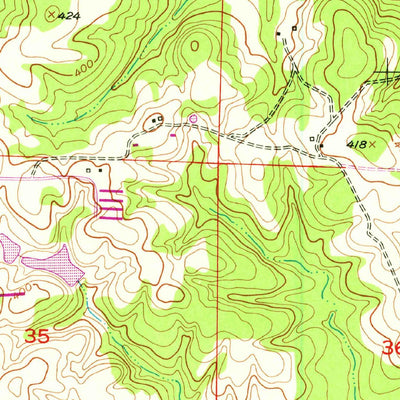 United States Geological Survey Patmos, AR (1951, 24000-Scale) digital map