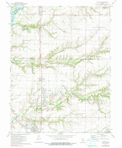 United States Geological Survey Patoka, IL (1974, 24000-Scale) digital map