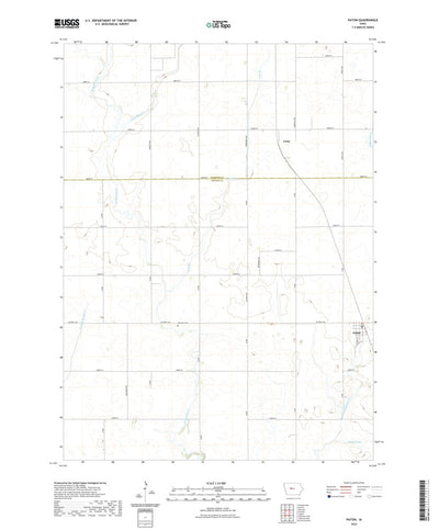 United States Geological Survey Paton, IA (2022, 24000-Scale) digital map