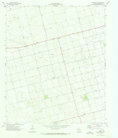United States Geological Survey Patricia NE, TX (1970, 24000-Scale) digital map