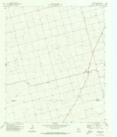 United States Geological Survey Patricia, TX (1970, 24000-Scale) digital map