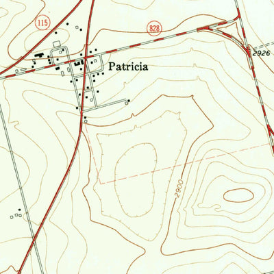 United States Geological Survey Patricia, TX (1970, 24000-Scale) digital map