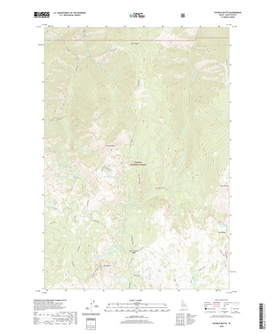 United States Geological Survey Patrick Butte, ID (2020, 24000-Scale) digital map