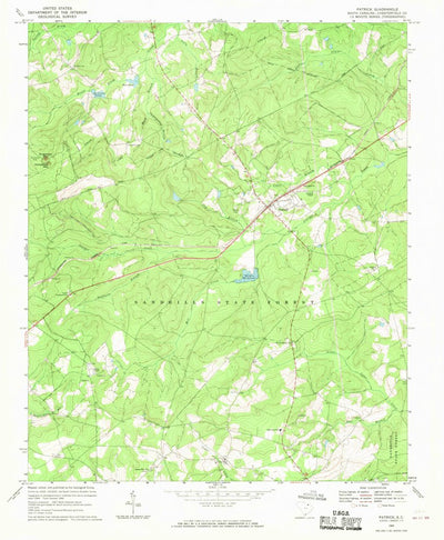United States Geological Survey Patrick, SC (1968, 24000-Scale) digital map