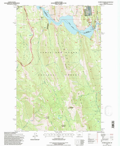 United States Geological Survey Patricks Basin, MT (1995, 24000-Scale) digital map
