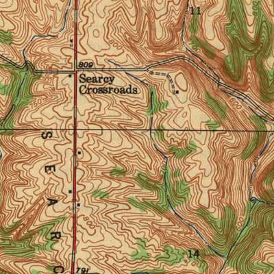 United States Geological Survey Patriot, IN-KY (1943, 24000-Scale) digital map