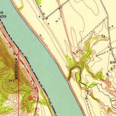 United States Geological Survey Patriot, IN-KY (1951, 24000-Scale) digital map