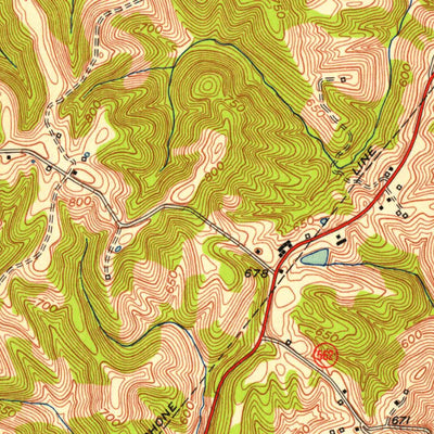 United States Geological Survey Patriot, IN-KY (1951, 24000-Scale) digital map