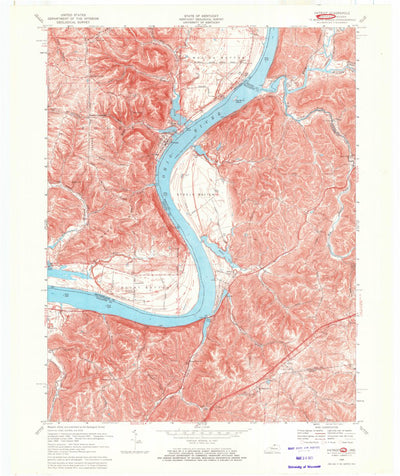 United States Geological Survey Patriot, IN-KY (1969, 24000-Scale) digital map