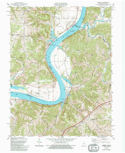 United States Geological Survey Patriot, IN-KY (1981, 24000-Scale) digital map