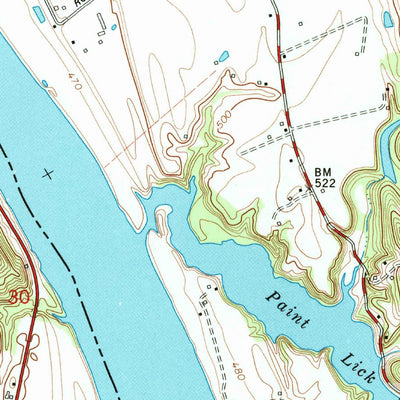 United States Geological Survey Patriot, IN-KY (1981, 24000-Scale) digital map