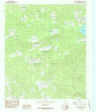 United States Geological Survey Patroon North, TX (1984, 24000-Scale) digital map