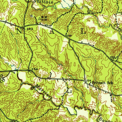 United States Geological Survey Patroon, TX-LA (1944, 62500-Scale) digital map